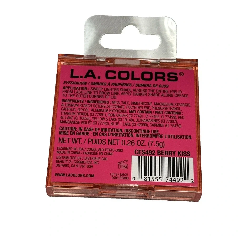 LA COLORS eyeshadow palette BERRY KISS‎ CES492